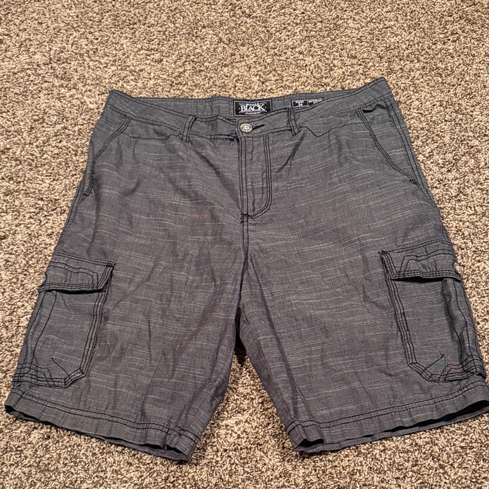 Buckle Men's Gray Cargo Shorts - Dark Heather Gray